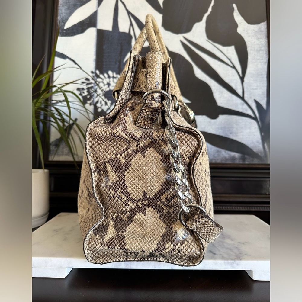 Michael Michael Kors - Python Snake Embossed Larg… - image 4